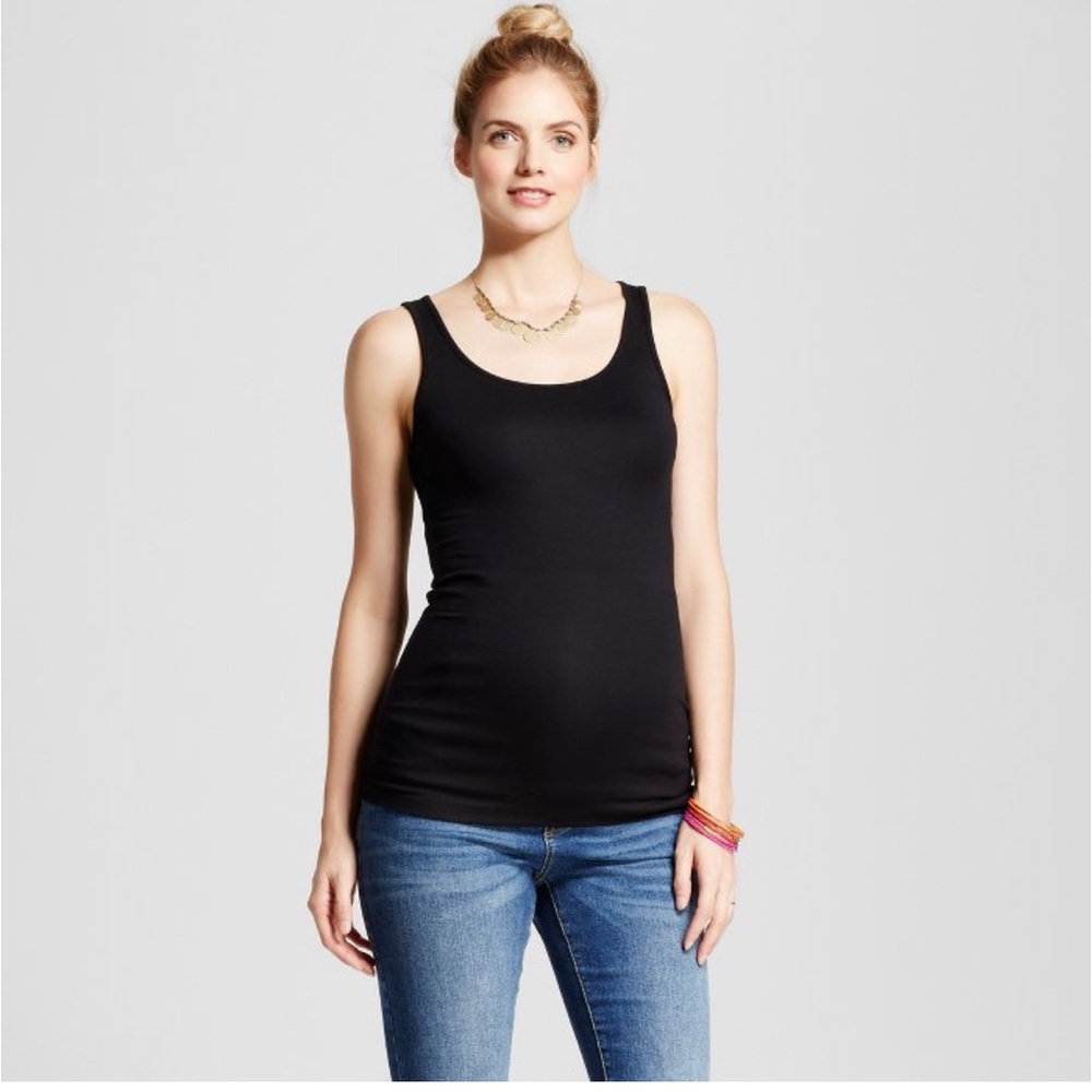 3 Maternity Tank Tops black/white/lavender Size S